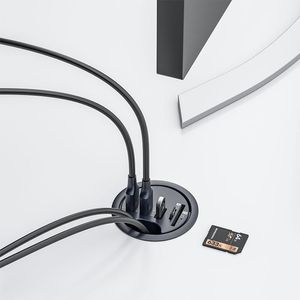 Хабс USB Hub 3.0 Монтинг на док -станции для настольной док -стола с Multi USB 3.0 SD/TF Card Reader Hearph