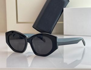 Kadınlar için moda lüks tasarımcı 40238 güneş gözlüğü benzersiz geometrik şekil asetat gözlük açık avangart stil Anti-Ultraviyole koruma kutusu ile birlikte gelir