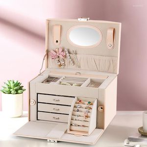 Ящики для хранения дизайн милый пустой коробка для макияжа артист женский ящик для лака для лака для ногтей по губным ювелирным украшениям