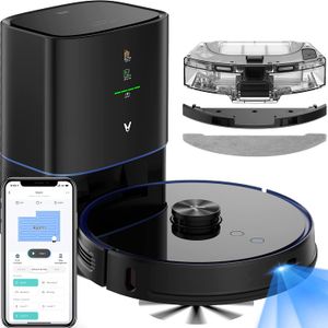 VIOMI S9 Robot Vacuum and Mop, Self-Emptying 2700Pa Suction, 5200mAh Battery, 360° Auto Dirt Disposal