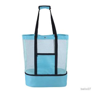 Другие сумки пляжные сумки с прохладными мешами пляжными сумками и сумками для женщин негабаритная сумка для бассейна в кемпинг