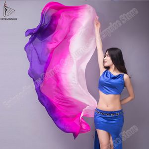 Sarongs Belly dance Scarf Silk Veils Belly Dance veil Shawls Women Light Hand Thrown Scarf Shawl Gradient Silk Veil Dance Performance 230526