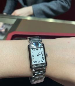 Retro tasarımcı kadın kol saati tank bayan izlemeler sadece beyaz kadran kuvars hareketi orologio vintage tarzı paslanmaz çelik saat bayan gündelik xb09 b23