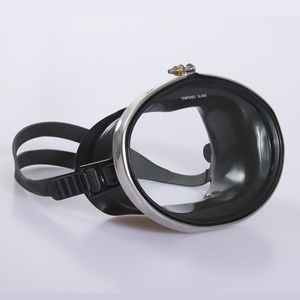 Diving Masks Adjustable Waterproof Scuba Diving Masks Gear Dive Mask Tempered Glass Single Lens Eyewear Fisherman Swimming Goggles 230526