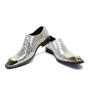 2023 Moda Gece Kulübü Ekose Parti Ayakkabı Boş zamanlı Ayak Tip Dantel Derby Ayakkabı İngiliz Tarzı İnek Deri Erkek Oxfords Ayakkabı