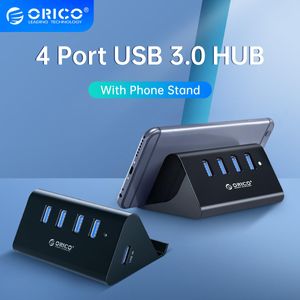 Hubs orico 5Gbps Yüksek Hızlı Mini 4 Ports USB3.0 HUB SABLECİ İÇİN SAVAŞ TUTULU İLE SAVAŞ TUTUNU İLE BAŞLIK PC Siyah / Beyaz