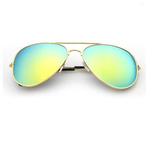 Sunglasses Frames Fashion Pilot For Women Men 2023 Classic Eyewear Gradient Mirrored Blue Silver Gray Sun Glasses Sunglass