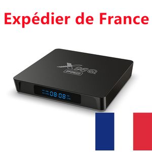 Navio da França X96Q Pro TV Box Android 10 Smart TVBOX Allwinner H313 Quad Core 4K 60fps 2.4G WiFi Google Playstore X96 Mini