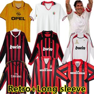 06 07 Retro formalar FUTBOL FORMALARI 07 08 09 10 Gullit 13 14 Maldini Van Basten futbol KAKA Inzaghi 95 96 88 89 90 PIRLO SHEVCHENKO BAGGIO Ac Milans uzun kollu çocuk FORMA