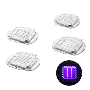 Chip LED 50W UV Púrpura Chips LED 365nm 375nm 385nm 395nm 405nm 420nm Luces ultravioleta COB Intensidad súper brillante Componentes del emisor de luz COB Bombilla de diodo Crestech
