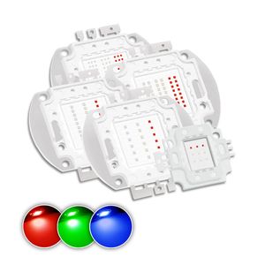 30 Вт 50 Вт 70W 80W 100W Светодиодный чип COB COB Integrated Spotlight Diy Ploodlights Многоцветный RGB Красный зеленый синий желтый полноцветный световой модуль освещение Crestech