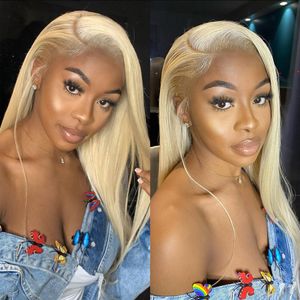 REMI 613 HD Lace Frontal Wig 30 40 polegadas Brasil Brasil Bronde com cor reta Remy 13x4 Lace frontal