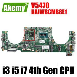 Dell Vostro V5470 için Rams Akemy Dajw8cmb8e1 CN0Tyfy8 02TK7V Defter I3 I5 I7 4. Gen CPU Anakartı