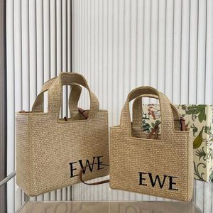 straw bag Vacation Summer Travel Bag Grass Beach Bags Women Straw Handbag Purse Classic Fashion Embroidery Letter High Quality Hand Woven Totes Straw Shopping