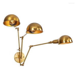 Настенные лампы деревянные стоящие лампы пол на пол светло -металлический вентилятор канделябра современная дуга