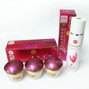 Sun Sun Onced Original Yiqi Beauty Whitening 2+1 efficace in 7 giorni+detergente per il viso (copertura viola)