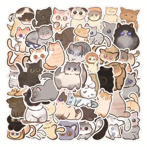 Güzel Kitty Stickers orijinal çizgi film mürekkebi küçük süt kedi grafiti çıkartması kawaii su geçirmez cep telefonu su su kupası defter paster dekorasyon etiketleri toptan