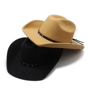 New 2023 Fedora Hat Women Men Autumn Winter Fedoras Jazz Top Hats Wide Brim Cap Outdoor Caps 9cm