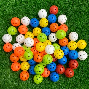 Golf Balls 24PcsBag 42MM Airflow Plastic Perforated Color Indoor Practice 230530