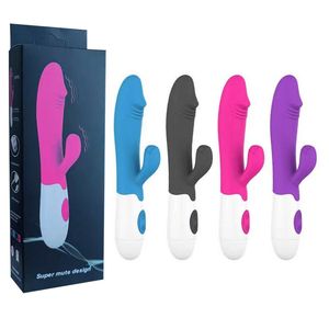 Секс -игрушка массажер 30 скоростей двойной вибрации G пятна вибрационные вибрации секс -игрушки для женской леди для взрослых продуктов