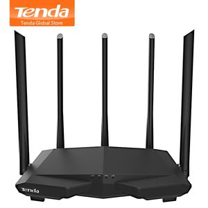 Router Multilinguage Tenda AC7 AC1200 Router Dualband 2,4 GHz 5GHz WiFi 1167 MBPS WiFi High Gain 5 Antennas Network Extender Russia