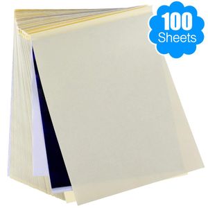 Kağıt A4 Boyut Dövme Transfer Kağıdı 100 SAVAK Dövme Şablon Kağıt Termal Şablon Kağıt Cilt