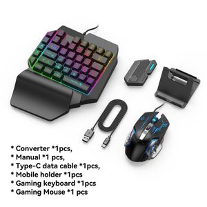 Combos Mobile Shooting Game Controller Gaming Keyboard Mouse Converter Pubg Mobile Phone Gamepad Bluetooth 5.0 для Android Adapter iOS