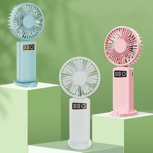 Party Fany Handheld Fan USB Зарядка цифровой дисплей настольный компьютер