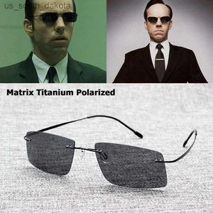Jackjad New 2020 Matrix Style Polarized Men Sunglass Design Brand Design Titanium Memory Rame Sun Glasses Oculos de Sol L230523