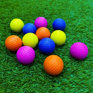 Golf Balls 10Pcs Elastic Sponge Color PU Foam For Indoor Practice 230530