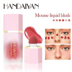 Liquid Blush Cheek Tint Sponge Tip Soft Smooth Face Contour Makeup Blusher Rouge Waterproof Long Lasting Creamy Cosmetics