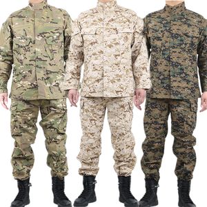 Охотничьи куртки военная униформа тактическая мужская мужская пейнтбольная охотничья костюм мужская одежда одежда боевой камуфляж Militar Soldier Jupet 230530