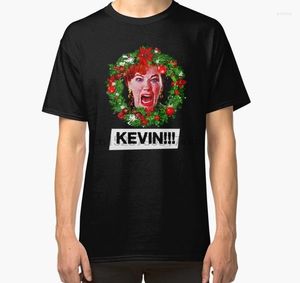 Мужские футболки для мужчин футболка Кевин !!! Дом один рождественский тематическая тема! Классическая рубашка женская футболка Tees Top