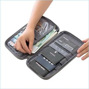 Other Home Storage Organization Travel Accessories Family Passport Holder Creative Waterproof Document Case Organizer Travels Wall Dhx2D