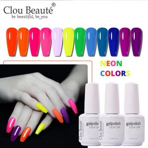 Комплекты Clou Beaute 12Colors/Set Gel Prol Pink Led Led Uv Gel Varnish 15 мл Гибридный гель -гель для ногливого геля высококачественный гель Plock Soak Off Gellak