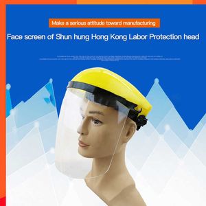 Yeni şeffaf gözlük yüzü kalkan kaskı dayanıklı koruma güvenlik maskesi yüksek sıcaklığa dayanıklı kaynak koruyucu maske