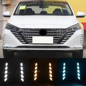 Автомобильные светодиодные DRL для Nissan Teana Altima 2022 2023, дневные ходовые огни, противотуманная фара, крышка с желтым указателем поворота