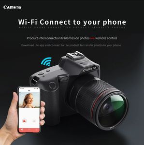Видеокамеры Продукт 2023 года D5 4K Двойная камера Высокое разрешение 64 миллиона пикселей Wi-Fi DSLR Cam Beauty Цифровая видеокамера ночного видения 231030