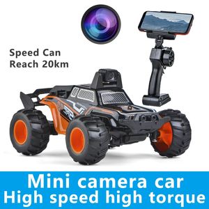 Elektrik/RC Araba Radyo Kontrollü Araba 2.4G Denetleyici Uygulaması WiFi Transfer Görüntü Kamerası HD RC Araba 1/32 Mini Yüksek Hızlı Drift Buggy Araba Tırmanma Araba 231130