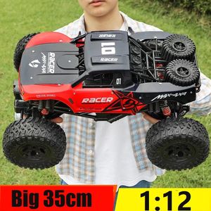 Elektrik/RC Araba Q96 Büyük RC Araç 1 12 Ölçekli 4WD Radyo Kontrollü Kamyon Yüksek Hız 20km/H Yarış Arabası Drift Yol Su Geçirmez Buggy Oyuncak Erkek Hediye 231130