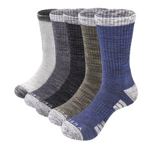 Sports Socks YUEDGE Mens Comfort Cushion Moisture Wick Casual Golf Gym Walking Hiking Athletic Sports Socks For Size 36-47 EU 231201