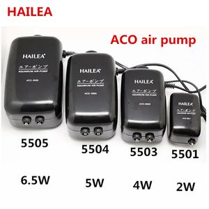 Hava Pompaları Aksesuarlar Hailea ACO Serisi Silent Akvaryum Oksijen Hava Pompası Balık tankı ayarlanabilir hava hacmi yüksek güç oksijenatör hava kompresör havalandırıcı 231201