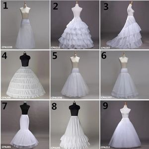 9 Stil Toptan 6 Hoops Gelin Düğün Petticoat Evlilik Gezazı Etek Crinoline Anayasası Düğün Aksesuarları