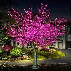 LED Kiraz Çiçeği Ağacı Işık Chrismas Ağacı Işık Lambası1.5 ~ 3,5 Metre Yükseklik 110/220Vac Yedi Renk Seçenek geçirmez dış mekan kullanımı