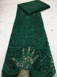 Ткань и шитье, новейшее зеленое африканское кружево 2023, высокое качество, французский молочный шелк с блестками, вечернее платье в Нигерии LDP20112 231201