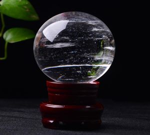5060 мм прозрачный хрустальный шар плавильный камень хрустальная сфера кристалл целебные поделки домашнее украшение искусство подарок1760530