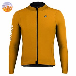Cycling Jackets Biehler Winter Thermal Fleece Cycling Jersey Men Bike Long Sleeve Warm Tops Outdoor Sports Bicycle Jackets Ropa Ciclismo Hombre 231201