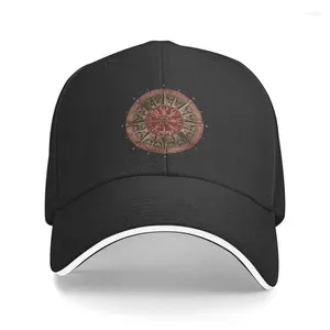 Caps de bola Caps personalizados VEGVISIR Viking Compass Baseball Cap Protection Mulheres Norno Ajustável Vikings Valhalla Pad