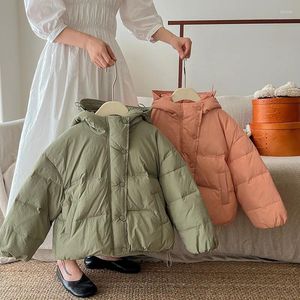 Ceketler Kid Coat 2023 Çocuklar Moda Trendi Korece Versiyonu Erkek ve Kızlar İçin Ceket Down Ceket
