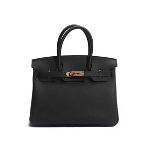 Дизайнерская сумка Tote H, новая сумка из воловьей кожи с верхним слоем, женская сумка из зернистой кожи личи, сумка через плечо на одно плечо